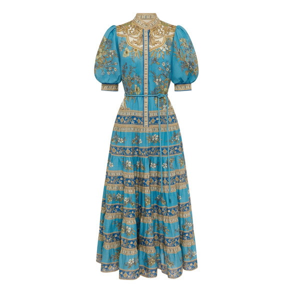 Alemais Cassie Tiered Midi Dress US 8 - Picture 1 of 11